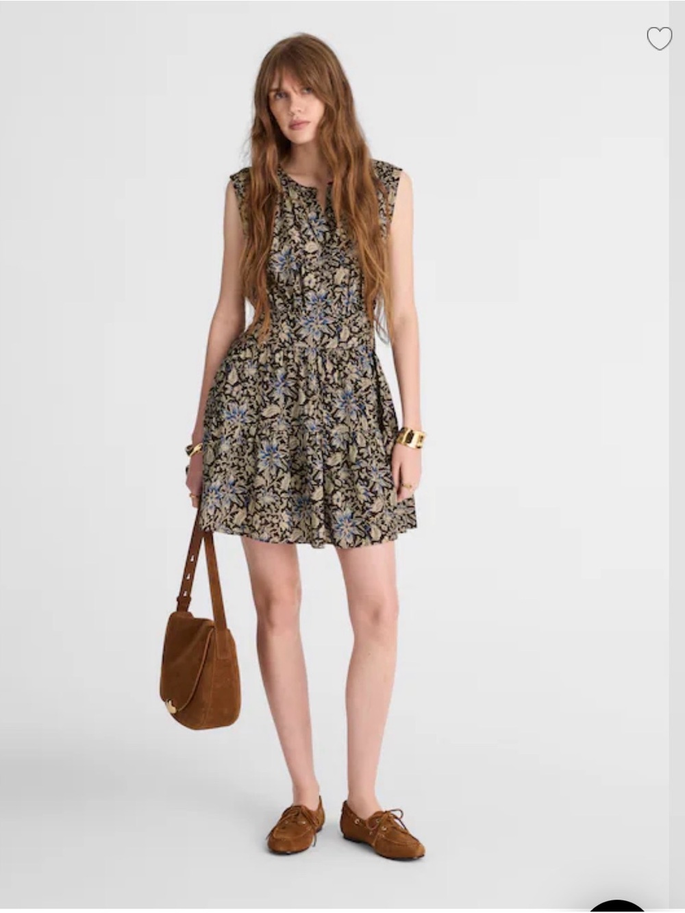 Madewell Floral Sleeveless Mini Dress